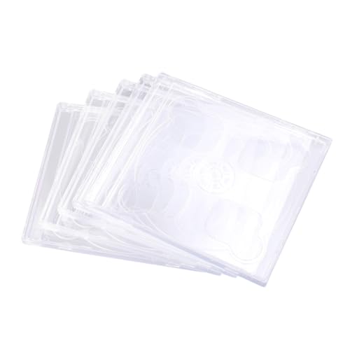 VALICLUD 5 Stück Teiliges Cd Jewel Case mit Tablett Standard Leere Cd Hülle für Optimale Aufbewahrung von Discs Transparent von VALICLUD