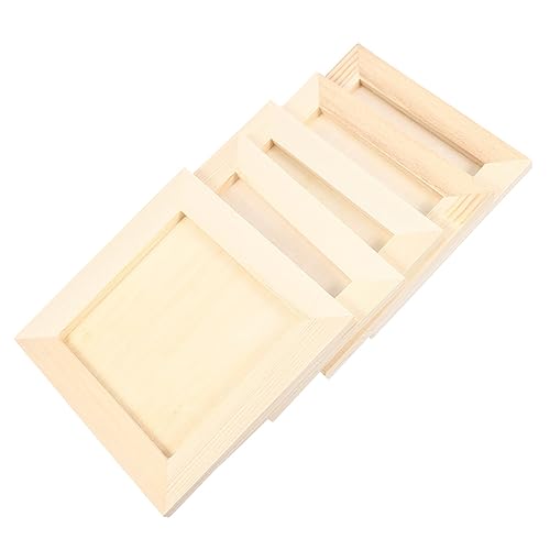 VALICLUD 5 Stück Teiliges DIY Bilderrahmen aus Holz Quadratische Dekorative Tonrahmen für Glatte Oberfläche Kreative Bastelrahmen für Malprojekte und Tonbilder VALICLUD 5 Stück Teiliges DIY Bilderrahmen aus Holz Quadratische Dekorative Tonrahmen für Glatte Oberfläche Kreative Bastelrahmen für Malprojekte und Tonbilder von VALICLUD