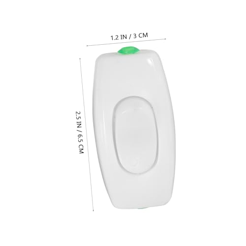 VALICLUD 5 Stück Teiliges Kleiner Inline Lichtschalter Weiß Langlebiger Bettschalter für Nachttischlampen Vielseitig Kompatibel mit Tisch und Schrankleuchten Einfacher Druckknopf für VALICLUD 5 Stück Teiliges Kleiner Inline Lichtschalter Weiß Langlebiger Bettschalter für Nachttischlampen Vielseitig Kompatibel mit Tisch und Schrankleuchten Einfacher Druckknopf für von VALICLUD