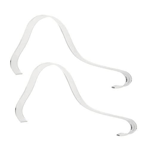 VALICLUD 5 Stück Transparenter Acryl Schuhhalter für Damen Sandalen Hohe Absätze Display Regal mit Gebogenem Design zur Stilvollen Schuhaufbewahrung und Präsentation im Einzelhandel von VALICLUD