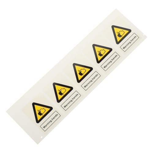 VALICLUD 5 Stück Warnhinweis Hand Quetschgefahr Aufkleber Langlebige Pp synthetikfolie Selbstklebend Einfache Anbringung Praktisches Sicherheitszeichen für Maschinen und Industrieanlagen VALICLUD 5 Stück Warnhinweis Hand Quetschgefahr Aufkleber Langlebige Pp synthetikfolie Selbstklebend Einfache Anbringung Praktisches Sicherheitszeichen für Maschinen und Industrieanlagen von VALICLUD
