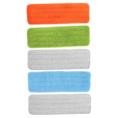 VALICLUD 5stücke Mopp-ersatzpads Aus Fasergewebe Wiederverwendbar Für Versiegelte Böden Wie Hartholz Und Fliesen Starke Wasseraufnahme Schnelles Trocknen Installieren von VALICLUD