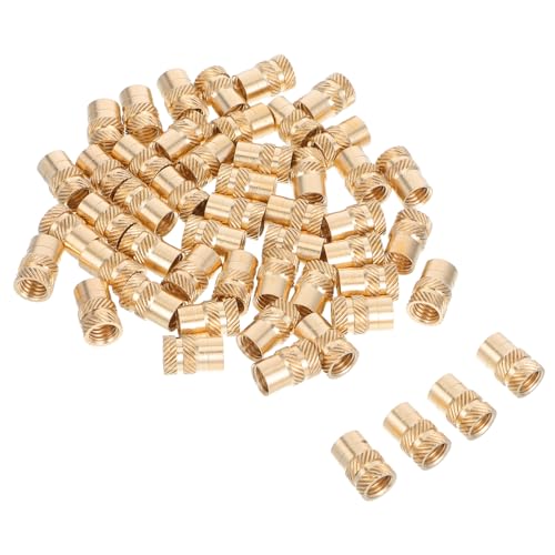 VALICLUD 50 Stück Gewindeeinsätze aus Messing mit Rändelung Hitzeeinsetzbar Rutschfestes Design für Präzise Montage Hohe Stabilität Druck Mechanischer Montage und Diy-projekten VALICLUD 50 Stück Gewindeeinsätze aus Messing mit Rändelung Hitzeeinsetzbar Rutschfestes Design für Präzise Montage Hohe Stabilität Druck Mechanischer Montage und Diy-projekten von VALICLUD