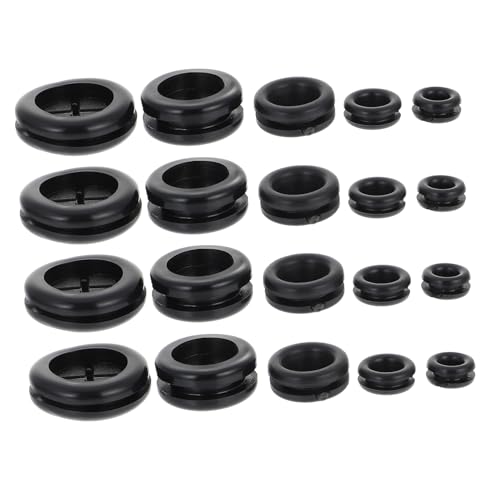 VALICLUD 50 Stück Gummitüllen Dichtungsringe Kabeldurchführung Schutzringe Elastische Gummiringe für Elektrische Leitungen und Kabelschutz in Industrie und Haushalt VALICLUD 50 Stück Gummitüllen Dichtungsringe Kabeldurchführung Schutzringe Elastische Gummiringe für Elektrische Leitungen und Kabelschutz in Industrie und Haushalt von VALICLUD