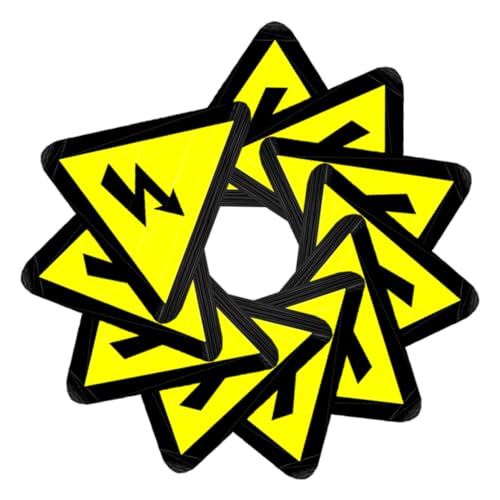 VALICLUD 50 Stück Hochspannungs warnaufkleber Gelbes Dreieck Selbstklebend Blitzsymbol Elektrischer Gefahrenhinweis für Industrie Gewerbe Haushalt Einfach Anzubringen Haftend Sichtbare VALICLUD 50 Stück Hochspannungs warnaufkleber Gelbes Dreieck Selbstklebend Blitzsymbol Elektrischer Gefahrenhinweis für Industrie Gewerbe Haushalt Einfach Anzubringen Haftend Sichtbare von VALICLUD