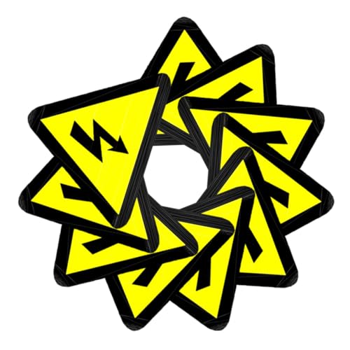 VALICLUD 50 Stück Hochspannungs warnaufkleber Selbstklebend Gelb Dreieckige Elektrische Gefahrenkennzeichnung Für Schalttafeln Elektrische Geräte Und Steckdosen Mit Fester Haftung Und VALICLUD 50 Stück Hochspannungs warnaufkleber Selbstklebend Gelb Dreieckige Elektrische Gefahrenkennzeichnung Für Schalttafeln Elektrische Geräte Und Steckdosen Mit Fester Haftung Und von VALICLUD