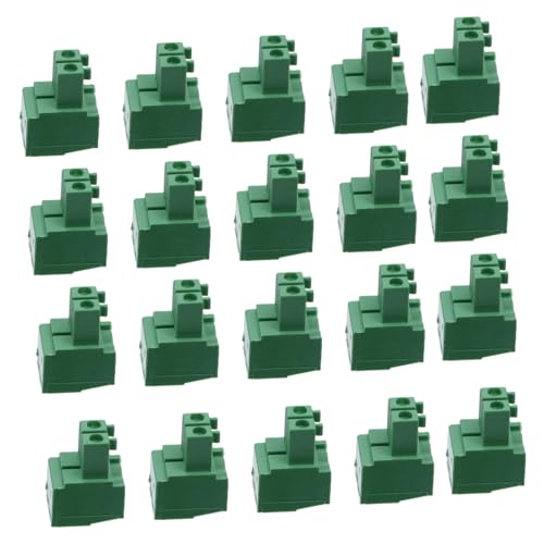 VALICLUD 50 Stück Polige Schraubklemmen Pcb Terminal Block Connector Grün für Stabile Elektrische Verbindung Einfaches Löten Langlebig und Zuverlässig für Pcb Verdrahtung und DIY Projekte von VALICLUD