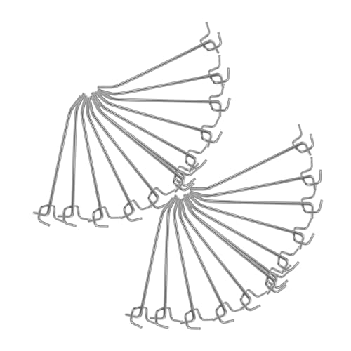 VALICLUD 50 Stück Teiliges Stabile Lochwandhaken aus Robuste Aufhängehaken mit Hoher Tragkraft für Werkzeugwand Supermarktregal und Organisationssystem Einfach zu Montieren Ergonomisch von VALICLUD