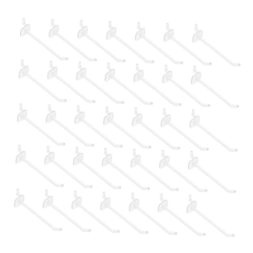 VALICLUD 50 Stück Teiliges Transparentes Pegboard Haken Einfache Montage Einsetzbar für Garagen Werkstätten und Verkaufsdisplays zur Sicheren und Optisch Klaren Organisation von VALICLUD