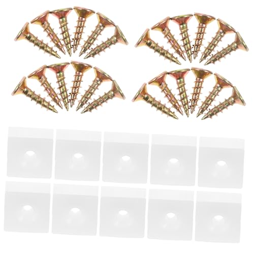 VALICLUD 50 Stück Teiliges Winkelverbinder Kunststoff klötzen und Rostfreien Schrauben Verstärkte Möbel eckbefestigung für Schrankboden Stabile Regalhalterung gegen Durchbiegen VALICLUD 50 Stück Teiliges Winkelverbinder Kunststoff klötzen und Rostfreien Schrauben Verstärkte Möbel eckbefestigung für Schrankboden Stabile Regalhalterung gegen Durchbiegen von VALICLUD