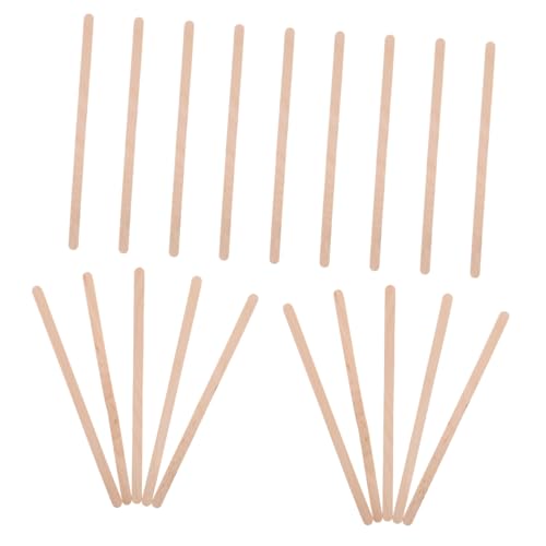 VALICLUD 500 Stück Einweg Holz Kaffee Rührstäbchen Natürliche Glatte Holzstäbchen zum Umrühren von Kaffee Tee und Cocktails Leicht Kompakt für Büro Zuhause und Unterwegs von VALICLUD