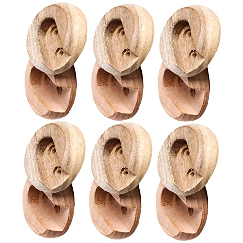 VALICLUD Kleiderstangenhalter Aus Holz 6 Paar Endhalter Für Kleiderstangen Robust Und Langlebig Ohne Bohren Für Garderobe Moderne Möbel von VALICLUD