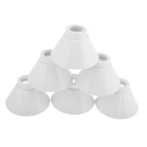 VALICLUD 6 Paare Lampenschirm Ersatz Kunststoff Lampenabdeckung Schutz für Pendelleuchte Schlafzimmer Deckenleuchte Modern Schnell Installierbar Energiesparend von VALICLUD
