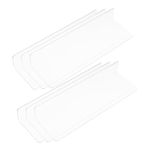 VALICLUD Transparente Regalteiler aus Kunststoff 6 Stück L-Förmige Trennwände für Supermärkte und Bücherregale Installieren für Ordentliche Aufbewahrung und Organisation VALICLUD Transparente Regalteiler aus Kunststoff 6 Stück L-Förmige Trennwände für Supermärkte und Bücherregale Installieren für Ordentliche Aufbewahrung und Organisation von VALICLUD