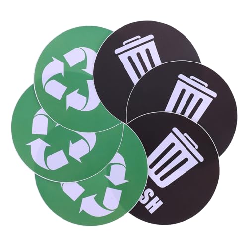 VALICLUD 6 Stück Wetterfeste Mülltonnenaufkleber für Recycling Mülleimer Erinnerungsaufkleber für Zuhause Büro und Gewerbe Uv Beständig Einfaches Abziehen und Aufkleben Hohe Sichtbarkeit VALICLUD 6 Stück Wetterfeste Mülltonnenaufkleber für Recycling Mülleimer Erinnerungsaufkleber für Zuhause Büro und Gewerbe Uv Beständig Einfaches Abziehen und Aufkleben Hohe Sichtbarkeit von VALICLUD