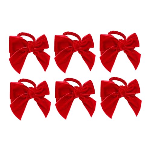 VALICLUD 6 Stück Serviettenringe Rot mit Schleife Tischdekoration für Hochzeiten Feste und Feiern für und Familienzusammenkünfte VALICLUD 6 Stück Serviettenringe Rot mit Schleife Tischdekoration für Hochzeiten Feste und Feiern für und Familienzusammenkünfte von VALICLUD