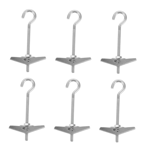 VALICLUD 6 Stück Teiliges Deckenhaken Federklammer Toggle Wing für Gipskartonplatten und Hohlraumdübel Professionelle Wand Deckenbefestigung Geeignet für Shops und Marktplätze VALICLUD 6 Stück Teiliges Deckenhaken Federklammer Toggle Wing für Gipskartonplatten und Hohlraumdübel Professionelle Wand Deckenbefestigung Geeignet für Shops und Marktplätze von VALICLUD