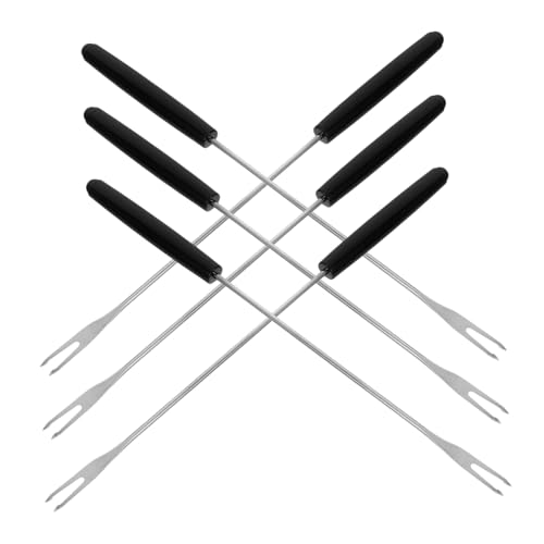 VALICLUD 6 Stück Teiliges Fonduegabel Set aus mit Hitzebeständigem Griff für Käse Schokolade und Obst für Fondue Partys und Familienessen Spülmaschinenfest Design VALICLUD 6 Stück Teiliges Fonduegabel Set aus mit Hitzebeständigem Griff für Käse Schokolade und Obst für Fondue Partys und Familienessen Spülmaschinenfest Design von VALICLUD