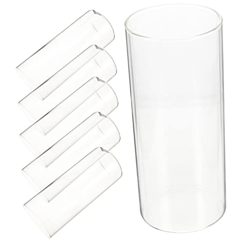 VALICLUD 6 Stück Teiliges Glasvase Zylinder Multifunktionaler Kerzenhalter für Säulenkerzen und Schwimmende Kerzen Tischdeko für Hochzeit Wohnzimmer Badezimmer VALICLUD 6 Stück Teiliges Glasvase Zylinder Multifunktionaler Kerzenhalter für Säulenkerzen und Schwimmende Kerzen Tischdeko für Hochzeit Wohnzimmer Badezimmer von VALICLUD