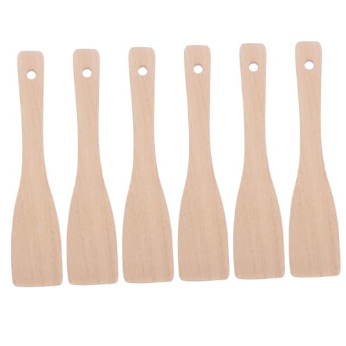 VALICLUD 6 Stück Teiliges Holzspatel aus Lebensmittelechtem Buchenholz Ergonomisch Geformt Robust und Langlebig als Teigschaber Grillspatel und Küchenhelfer für Vielseitiges Kochen VALICLUD 6 Stück Teiliges Holzspatel aus Lebensmittelechtem Buchenholz Ergonomisch Geformt Robust und Langlebig als Teigschaber Grillspatel und Küchenhelfer für Vielseitiges Kochen von VALICLUD