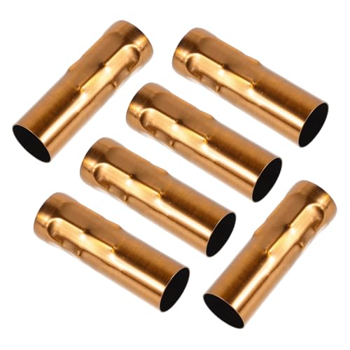 VALICLUD 6 Stück Teiliges Lampenfassung Hülse Tropfenform DIY Kronleuchter Zubehör Stilvolle Metallhülsen für Kerzenleuchter Einfache Montage Dekorative Pendelleuchte Beleuchtung VALICLUD 6 Stück Teiliges Lampenfassung Hülse Tropfenform DIY Kronleuchter Zubehör Stilvolle Metallhülsen für Kerzenleuchter Einfache Montage Dekorative Pendelleuchte Beleuchtung von VALICLUD