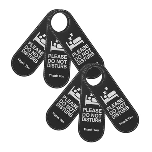 VALICLUD 6 Stück Teiliges Ledertürschild Bitte Stören Doppelseitig mit Reinigungshinweis Eleganter Türhänger für Hotel Büro Schlafzimmer Einfach Aufzuhängen Langlebig und Vielseitig von VALICLUD