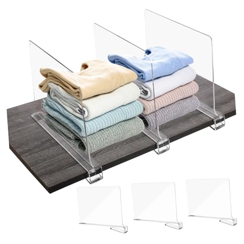 VALICLUD 6 Stück Teiliges Regaltrenner aus Material Verstellbare Trennwände für Kleiderschränke Küchenregale und Bücherregale zur Einfachen Organisation VALICLUD 6 Stück Teiliges Regaltrenner aus Material Verstellbare Trennwände für Kleiderschränke Küchenregale und Bücherregale zur Einfachen Organisation von VALICLUD