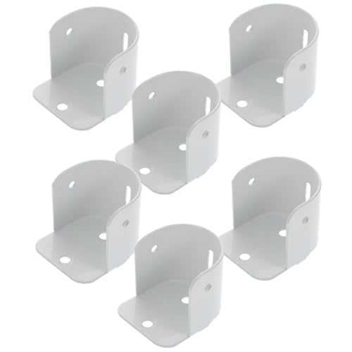 VALICLUD 6 Stück Teiliges Robuste Kleiderstangenhalter aus Eisen Stabile U förmige Gardinenstangenhalterung für Wandmontage Hohe Tragkraft Einfache Installation Geeignet für VALICLUD 6 Stück Teiliges Robuste Kleiderstangenhalter aus Eisen Stabile U förmige Gardinenstangenhalterung für Wandmontage Hohe Tragkraft Einfache Installation Geeignet für von VALICLUD