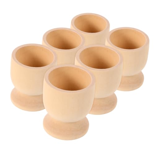 VALICLUD 6 Stück Teiliges Rustikale Holz eierhalter für DIY Basteln Realistische Eierständer für Kinderpartys und Dekoration Stabile Holzeierbecher für Ostern VALICLUD 6 Stück Teiliges Rustikale Holz eierhalter für DIY Basteln Realistische Eierständer für Kinderpartys und Dekoration Stabile Holzeierbecher für Ostern von VALICLUD