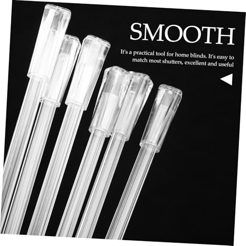 VALICLUD 6 Stück Teiliges Transparente Jalousien Stab Ersatzstab Verstellbar Langlebiger Leichter Ersatz für Vertikaljalousien Kompatibel mit Fensterrollos von VALICLUD