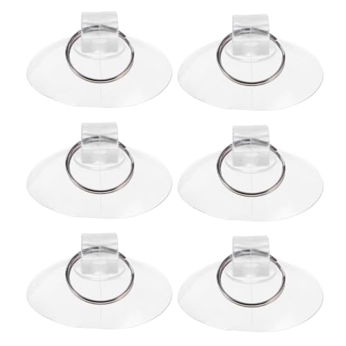 VALICLUD 6 Stück Teiliges Transparente Saugnäpfe mit Metall schlüsselring Starke Gummisaugerhaken zum Aufhängen von Dekorationen und Schlüsseln Rückstandslos Geeignet für Glasfliesen Küche VALICLUD 6 Stück Teiliges Transparente Saugnäpfe mit Metall schlüsselring Starke Gummisaugerhaken zum Aufhängen von Dekorationen und Schlüsseln Rückstandslos Geeignet für Glasfliesen Küche von VALICLUD