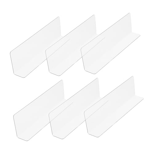 VALICLUD 6stücke Transparente Regalteiler Für Holzregale Trennwände Für Regale Schrankregalteiler Aus Kunststoff von VALICLUD