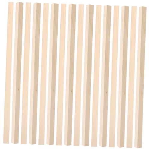 VALICLUD 60Stücke DIY Holzstäbchen Quadratische Unlackierte Holzdübelstangen aus Lindenholz für Bastelprojekte Kunsthandwerk und von VALICLUD