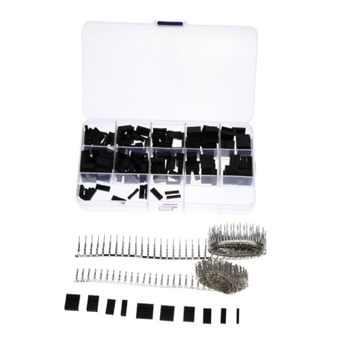 VALICLUD 610 Stück Teiliges Pin Header mit Jumper Kabelsteckern und Buchsen Crimp Anschlusskit für DIY Projekte und Kabelmanagement Transparentes Sortimentskästchen VALICLUD 610 Stück Teiliges Pin Header mit Jumper Kabelsteckern und Buchsen Crimp Anschlusskit für DIY Projekte und Kabelmanagement Transparentes Sortimentskästchen von VALICLUD