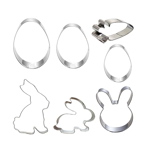 VALICLUD 7 Stück Teiliges Ostern Ausstechformen Set Kreative DIY Backformen für Kekse und Kuchen Langlebig Antihaftbeschichtet Einfach zu Verwenden für Zuhause und Gastronomie VALICLUD 7 Stück Teiliges Ostern Ausstechformen Set Kreative DIY Backformen für Kekse und Kuchen Langlebig Antihaftbeschichtet Einfach zu Verwenden für Zuhause und Gastronomie von VALICLUD