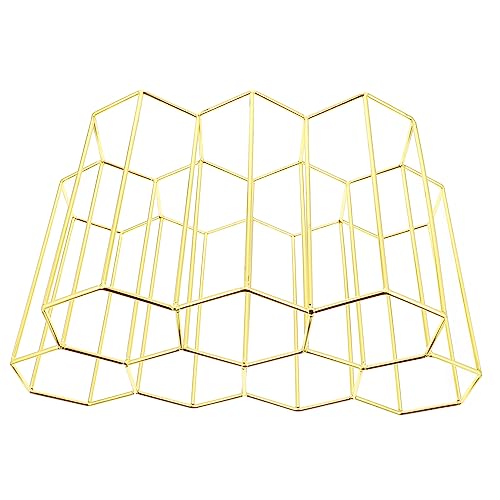 VALICLUD 7Löcher Metall Weinregal mit Löchern im Bienenwaben Design Eleganter Flaschenhalter für Kompakte Aufbewahrung Esszimmer oder Barbereich Stilvoller Weinständer aus Robustem VALICLUD 7Löcher Metall Weinregal mit Löchern im Bienenwaben Design Eleganter Flaschenhalter für Kompakte Aufbewahrung Esszimmer oder Barbereich Stilvoller Weinständer aus Robustem von VALICLUD