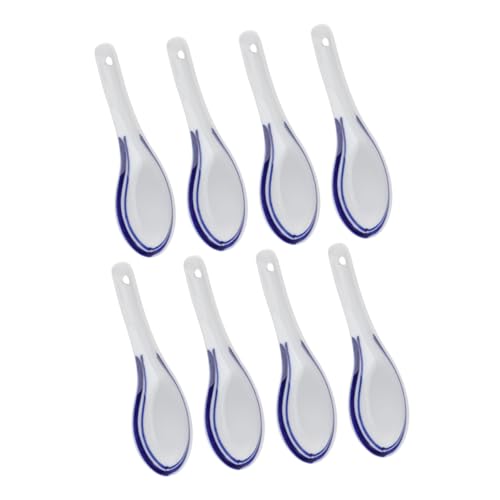 VALICLUD 8 Stück Teiliges Chinesische Suppenlöffel aus Hitzebeständigem Keramikmaterial Dekorative Esslöffel für Haushalt und Restaurant Design Langlebig und Vielseitig Verwendbar VALICLUD 8 Stück Teiliges Chinesische Suppenlöffel aus Hitzebeständigem Keramikmaterial Dekorative Esslöffel für Haushalt und Restaurant Design Langlebig und Vielseitig Verwendbar von VALICLUD