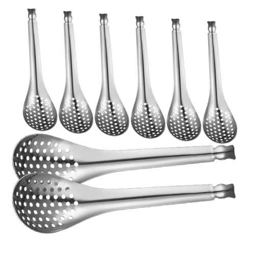 VALICLUD 8 Stück Teiliges Edelstahl Sieblöffel Set mit Feinem Metallfilter Ergonomischer Griff Präzise Filtration für Küche Restaurant und Zuhause Langlebig und Einfach zu Verwenden VALICLUD 8 Stück Teiliges Edelstahl Sieblöffel Set mit Feinem Metallfilter Ergonomischer Griff Präzise Filtration für Küche Restaurant und Zuhause Langlebig und Einfach zu Verwenden von VALICLUD