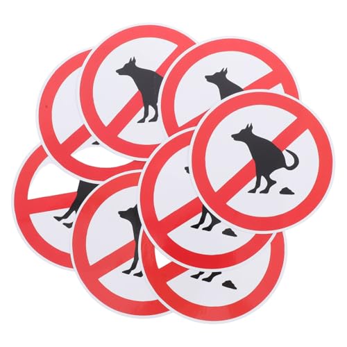 VALICLUD 8 Stück Teiliges Hundekot Verbotsschilder aus Wasserdichtem PVC für Garten Öffentliche Plätze Sauber zu Halten Langlebige Warnaufkleber für Haustierbesitzer Witterungsbeständig VALICLUD 8 Stück Teiliges Hundekot Verbotsschilder aus Wasserdichtem PVC für Garten Öffentliche Plätze Sauber zu Halten Langlebige Warnaufkleber für Haustierbesitzer Witterungsbeständig von VALICLUD