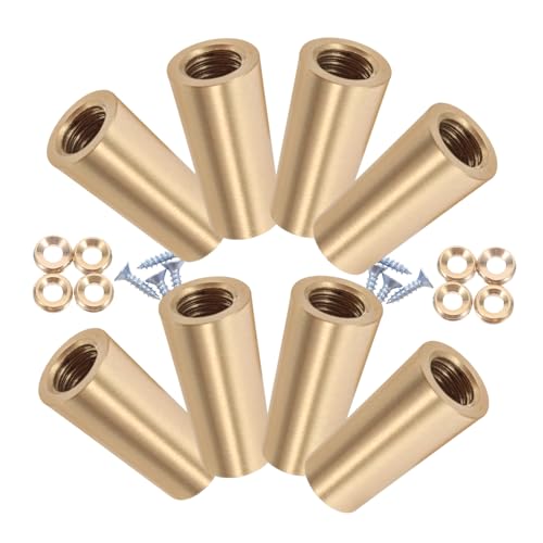 VALICLUD 8 Stück Teiliges Messing-fußpads Höhe rutschfest für Holztabletts Schmuckkästen Schneidebretter Möbel Küchenzubehör Eleganter Minimalistischer Stil von VALICLUD
