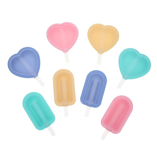 VALICLUD 8 Stück Teiliges Silikon Stielformen mit Kreativen Herz und Mini Popsicle Designs Bpa Frei Wiederverwendbar Flexibel Einfach zu Reinigen für Eiscreme Joghurt Fruchtgelees im VALICLUD 8 Stück Teiliges Silikon Stielformen mit Kreativen Herz und Mini Popsicle Designs Bpa Frei Wiederverwendbar Flexibel Einfach zu Reinigen für Eiscreme Joghurt Fruchtgelees im von VALICLUD