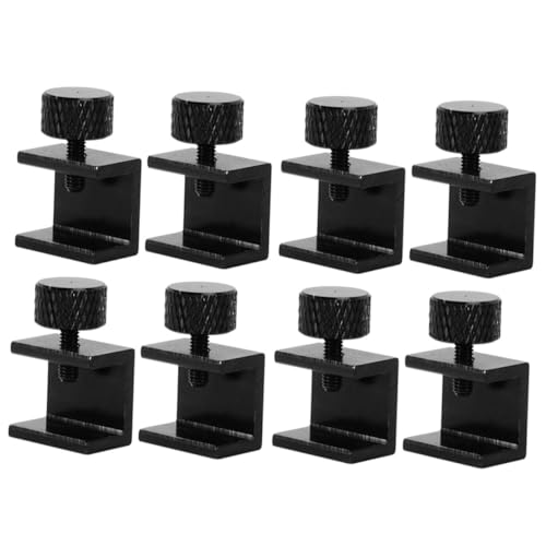 VALICLUD 8 Stück Teiliges Verstellbare Aluminiumlegierung Heat Bed Fixierklammern Druck Glasplattform Stabile Langlebige Klemmen zur Sicheren Befestigung Schwerer Glasscheiben von VALICLUD