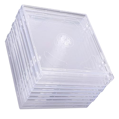 VALICLUD 9Stücke Teiliges CD Jewel Case aus Robuste CD Hüllen zur Sicheren Aufbewahrung DVDs für Organisation und Ihrer Medien von VALICLUD