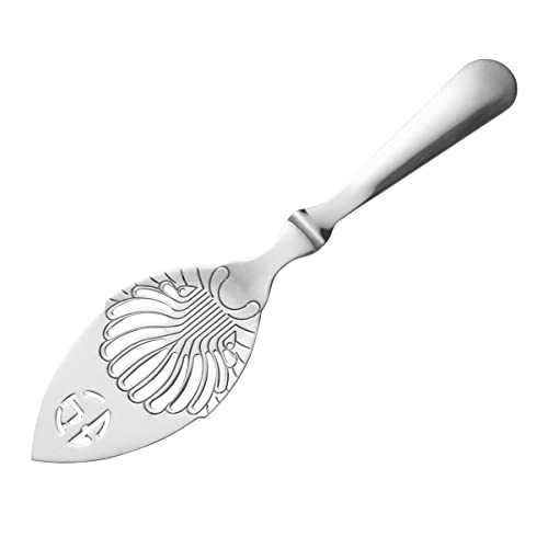 VALICLUD Absinth Löffel Zuckerwürfel Sieb Eisfilter Schöpflöffel für Bar und Küche Hochwertiges Küchengerät mit Langem Griff Blattdesign Silber VALICLUD Absinth Löffel Zuckerwürfel Sieb Eisfilter Schöpflöffel für Bar und Küche Hochwertiges Küchengerät mit Langem Griff Blattdesign Silber von VALICLUD