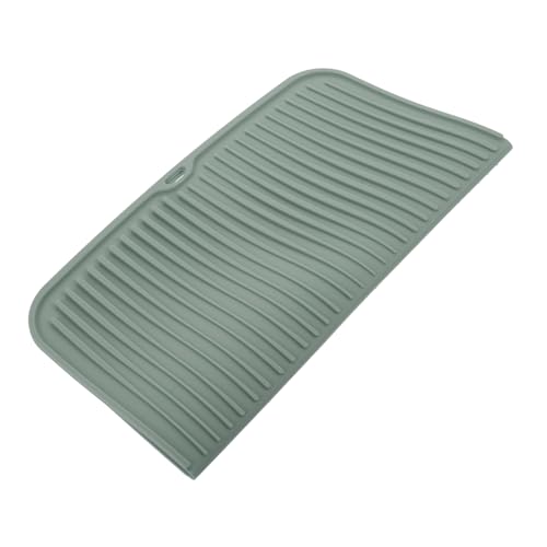 VALICLUD Abtropfmatte Küche Hitzebeständig Rutschfest Drain Pad Spülablage für Geschirr und Obst Grün Multifunktionale Trocknungsmatte mit Platzsparendem Hängedesign VALICLUD Abtropfmatte Küche Hitzebeständig Rutschfest Drain Pad Spülablage für Geschirr und Obst Grün Multifunktionale Trocknungsmatte mit Platzsparendem Hängedesign von VALICLUD