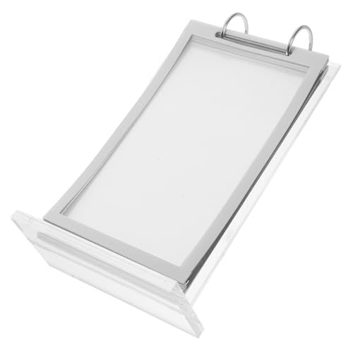 VALICLUD Acryl Flip Display Ständer Transparent Tischaufsteller mit Flip Funktion Platzsparend Einfach zu Befüllen Wechseln für Restaurant Büro und Theke von VALICLUD