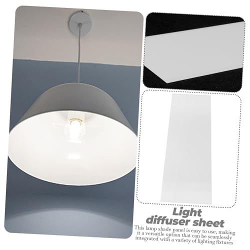 VALICLUD Acryl Lampenschirm Diffusorplatte Lichtstreuer Decke Pendelleuchte Lampenabdeckung Halbtransparent Milchig Weichzeichnend für Warmes Licht Atmosphäre von VALICLUD