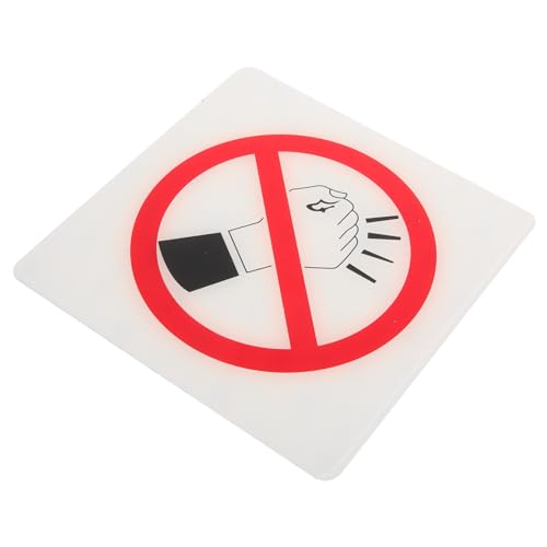 VALICLUD Acryl No Knocking Türschild Modernes Warnschild mit Klarer Schrift Robustes No Tapping Hinweis schild Leicht an Wand oder Tür zu Befestigen Geeignet für Schutz und Aufmerksamkeit von VALICLUD