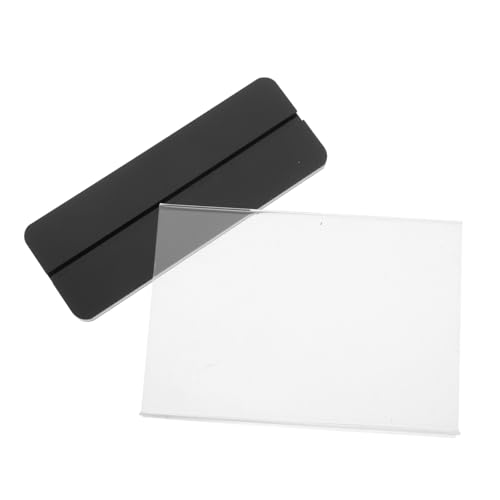 VALICLUD Acryl Tischaufsteller Transparent Querformat Pullout Design Praktischer Menühalter Flyerhalter Stabil Vielseitig für Büro Restaurant und Zuhause von VALICLUD