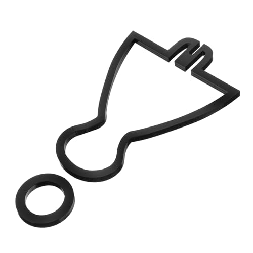 VALICLUD Acryl Wc Schild Damen Selbstklebend Toiletten Türschild Klarer Hinweis Badezimmer Aufkleber Waschraum Dekoration Einfach zu Montieren von VALICLUD